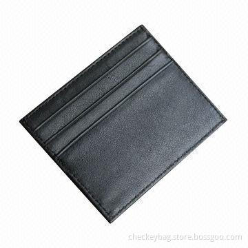 Leather Card Holder, Available in Various Colors